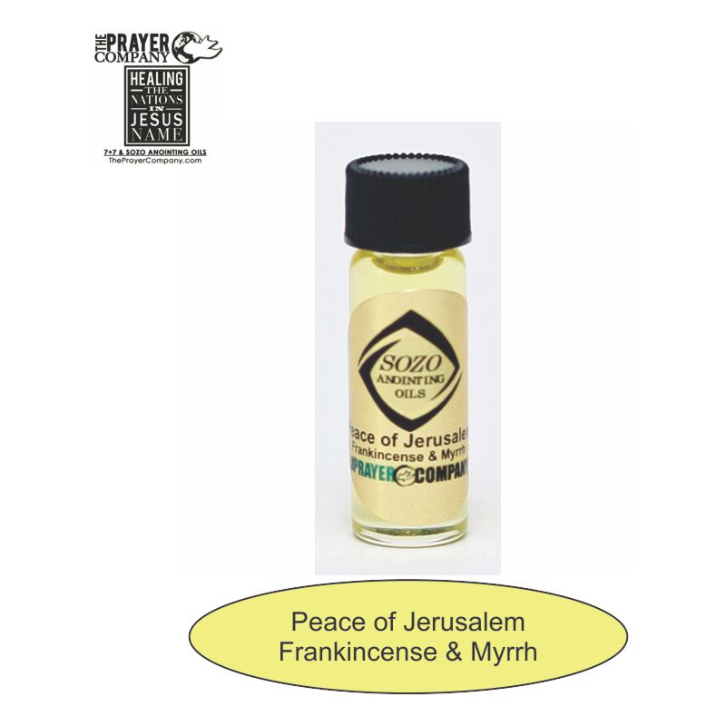 SOZO Oil - Frankincense & Myrrh - Peace of Jerusalem - 1/8oz Standard Bottle
