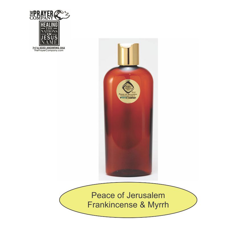SOZO Oil - Frankincense & Myrrh - Peace of Jerusalem - 8oz Bottle